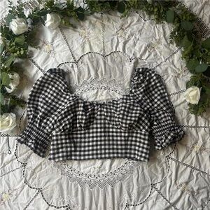 NWT H&M gingham top